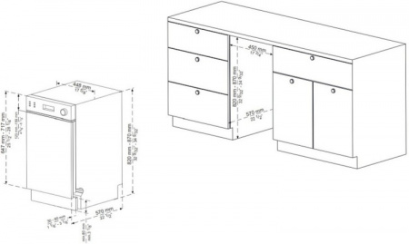 Посудомоечная машина встраиваемая Korting KDI 45898 I
