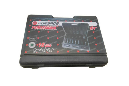 Набор головок ударных глубоких 6-гранных (16 шт; 3/4") Forsage F-6162-5MPB