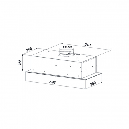 Вытяжка встраиваемая Konigin Awe Black 60