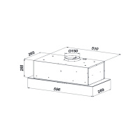 Konigin-Awe-Black-60 Вытяжка встраиваемая Konigin Awe Black 60