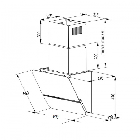 Вытяжка Korting KHC 69499 GN