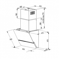 Korting-KHC-69499-GW Вытяжка Korting KHC 69499 GW