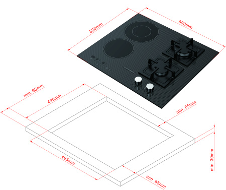 Варочная панель комбинированная Kuppersberg EGS 600
