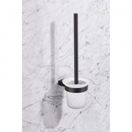 Ёршик для ванной Milacio Ultra (MCU.964.MB) (чёрный матовый)