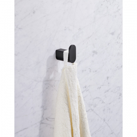 Крючок для полотенца Milacio Ultra одинарный чёрный матовый