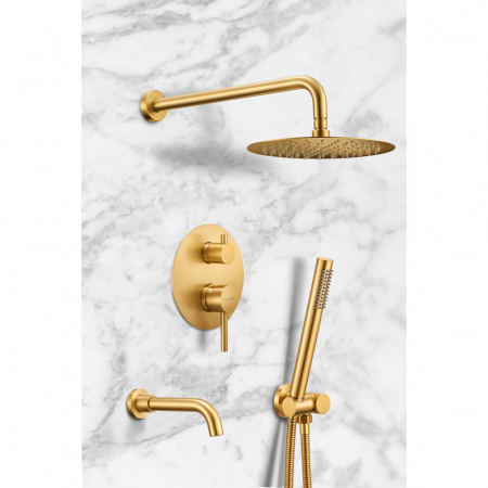 Система для душа Milacio Ultra 150 MCU.150.GD золото