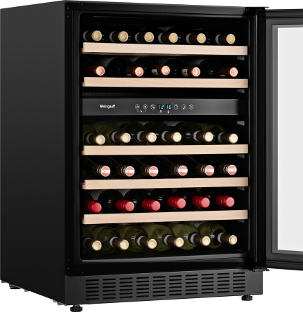 Винный холодильник встраиваемый Weissgauff WWC-46 DB DualZone