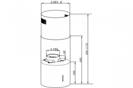 Вытяжка Maunfeld Lee Light Isla 35