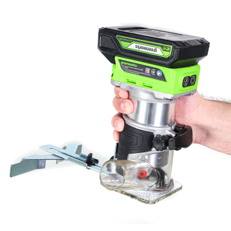 Фрезер аккумуляторный Greenworks G24RO (без АКБ и ЗУ)