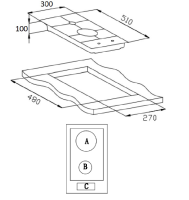 Варочная панель газовая Weissgauff HGG 320 WGR