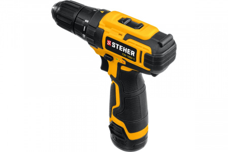 Дрель-шуруповерт Steher CD-120-1 (12В, 1 АКБ 2Ач, кейс)