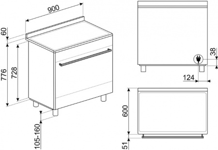 Плита Smeg SUK91MFX9