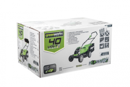 Газонокосилка аккумуляторная Greenworks G40LM35