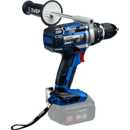 Дрель-шуруповерт Зубр Профессионал DB-211 Т7, 20 В, 100 Нм, без АКБ