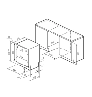 Посудомоечная машина встраиваемая Millen MDW 601