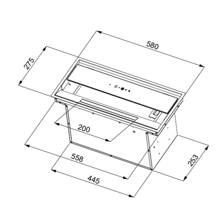 Вытяжка Konigin Cosmic Out Black 60