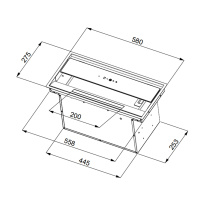 Вытяжка Konigin Cosmic Out Black 60