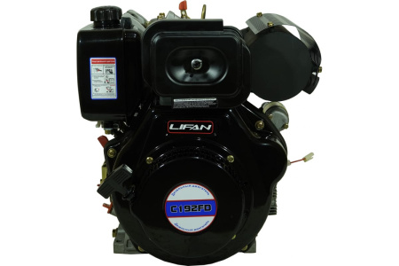 Двигатель Lifan Diesel 192FD D25 6A шлицевой вал (splined shaft)