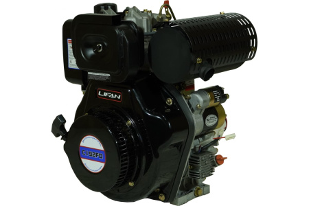 Двигатель Lifan Diesel 192FD D25 6A шлицевой вал (splined shaft)