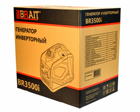 Генератор бензиновый инверторный Brait BR3500i