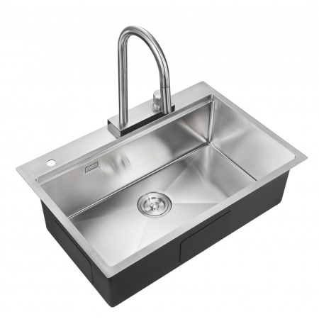 Мойка для кухни Milacio Denia 75 Steel (комплект) (MC.77420) сталь нержавеющая