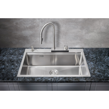 Мойка для кухни Milacio Denia 75 Steel (комплект) (MC.77420) сталь нержавеющая