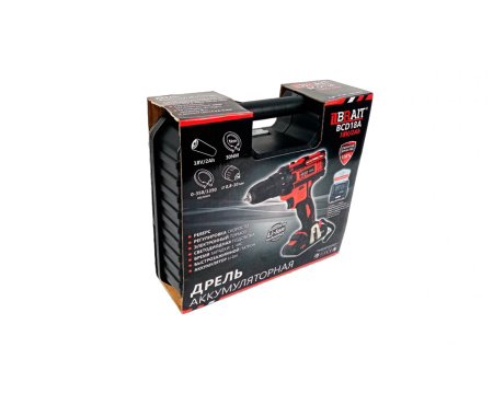 Дрель аккумуляторная Brait BCD18A (2х2Ач, кейс)