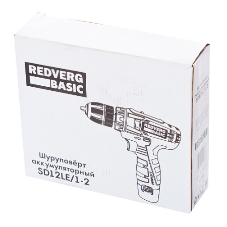 Дрель аккумуляторная RedVerg Basic SD12LE/1-2