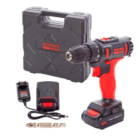Дрель аккумуляторная RedVerg Basic SD12LE/2-2S
