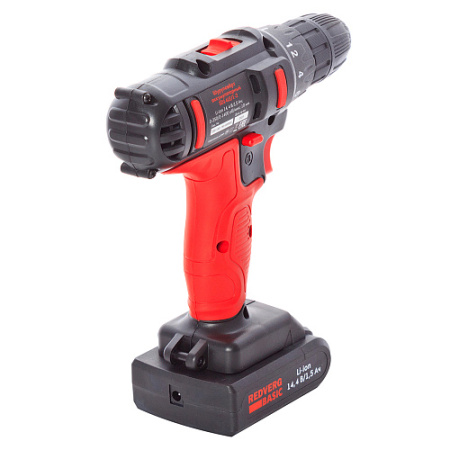 Дрель аккумуляторная RedVerg Basic SD14LE/1-2