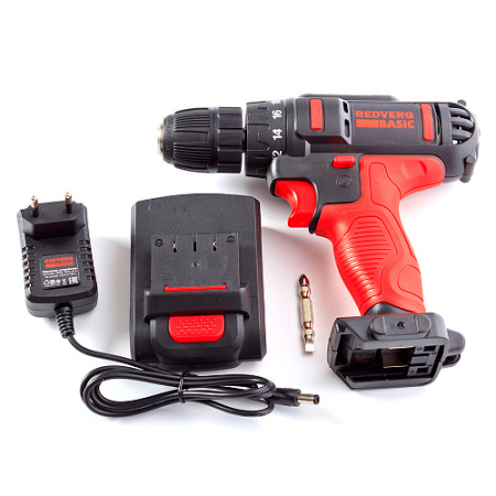 Дрель аккумуляторная RedVerg Basic SD14LE/1-2