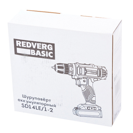 Дрель аккумуляторная RedVerg Basic SD14LE/1-2