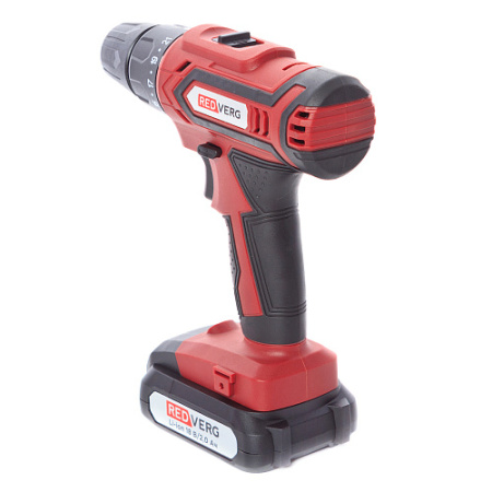 Дрель аккумуляторная RedVerg RD-S18M/U (2х2Ач,0-400/1400об/мин,25Нм,БЗП 0.8-10мм), кейс