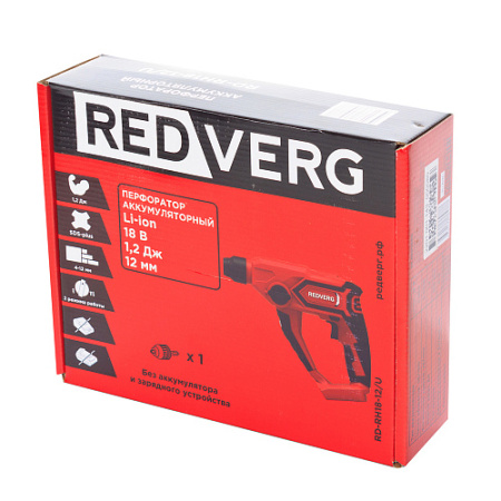Перфоратор аккумуляторный RedVerg SDS-plus RD-RH18-12/U (без акк. и з/у)