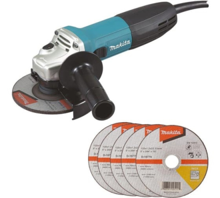 Угловая шлифовальная машина Makita GA5030RX9 (720 Вт, 11000об/мин, круг 125х6х22мм)