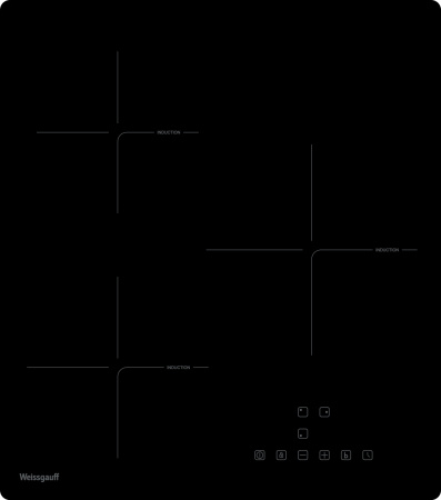 Варочная панель индукционная Weissgauff HI 430 BA Cross