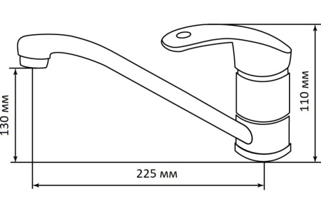 Смеситель Lex SALTO DEEP GREY