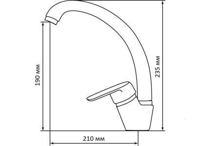 Смеситель Lex ISONZO DEEP GREY