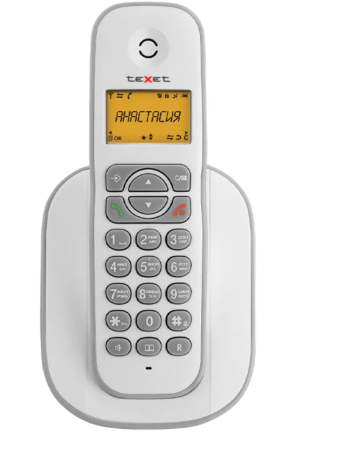 Телефонный аппарат беспроводной TeXet TX-D4505A белый-серый