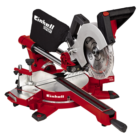 Пила торцовочная Einhell  TE-SM 2131Dual (1600 Вт, 5000 об/мин, диск 210х30 мм, пил 62х310 мм) 12.5 кг