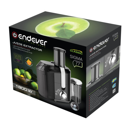 Соковыжималка центробежная Endever Sigma 77 черный/стальной