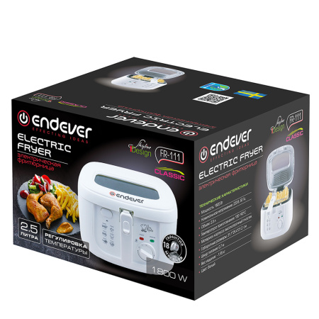 Фритюрница Endever Skyline FR-111 белый