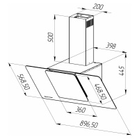 Вытяжка Zigmund & Shtain K 150.9 W