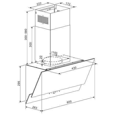 Вытяжка Zigmund & Shtain K 151.6 B