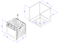 Духовой шкаф газовый Weissgauff WGO 702 White Glass