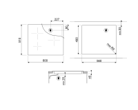 Варочная поверхность индукционная Smeg SI7633B1