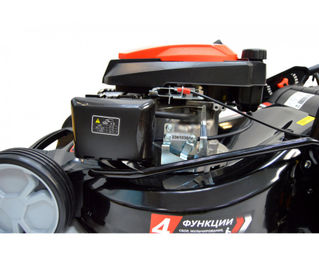 Газонокосилка бензиновая Brait BLM4052SM PRO(4,0кВт/5,5л.с., ширина 52см, выс.25-70мм,тр-к.60л.самох)