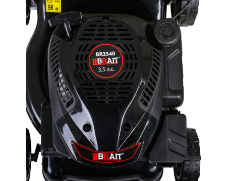 Газонокосилка бензиновая BraitT BR3540 (3,5кВт/4,8л.с., ширина 40см, выс.25-70мм,тр-к.40л)