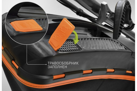 Газонокосилка бензиновая Carver LMG-3653DMSE-VS(шир.53см,выс.25-75мм,тр-к 65л, самоходная)