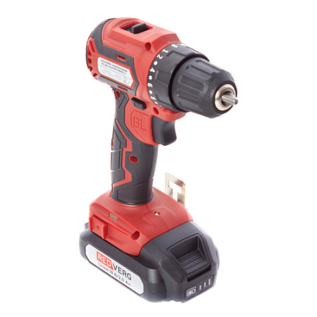 Дрель аккумуляторная RedVerg RD-S18MBL/U (2х2Ач,0-400/1400об/мин,42Нм,БЗП 0.8-10мм, кейс)
